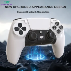 GAMINJA Transparent Wireless PS5 Gamepad Controller