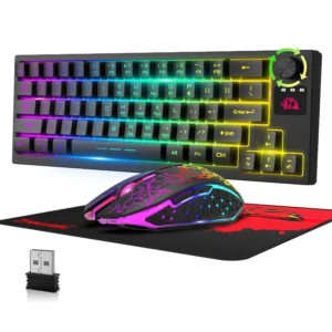 Compact RGB Wireless Gaming Keyboard Combo